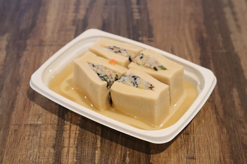 高野豆腐の肉詰め