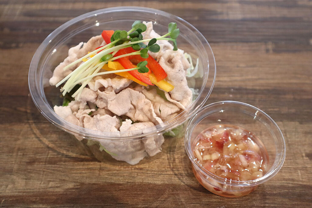 豚しゃぶサラダ《みょうが甘酢ドレッシング付》